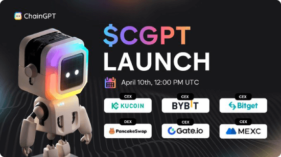 CGPTの取引所上場のバナー