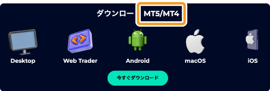 FXGTのMT4ダウンロードページ