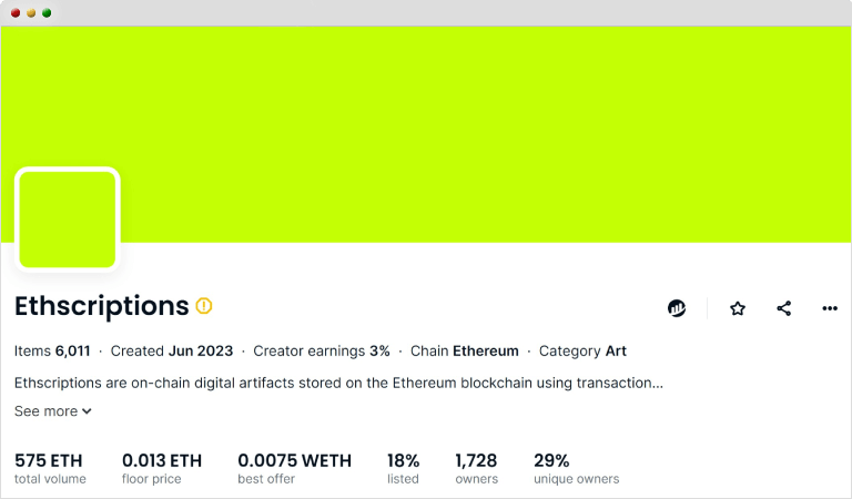 Ethscriptions専用ページ
