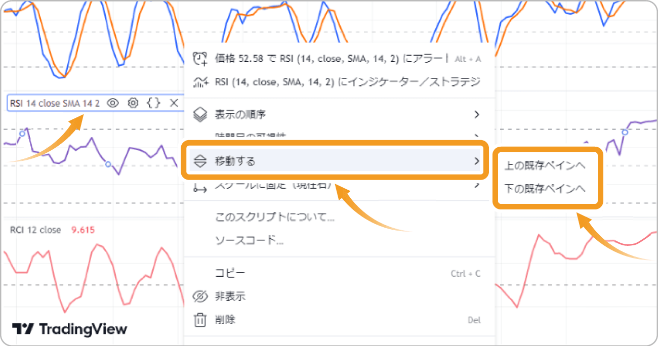 TradingView移動